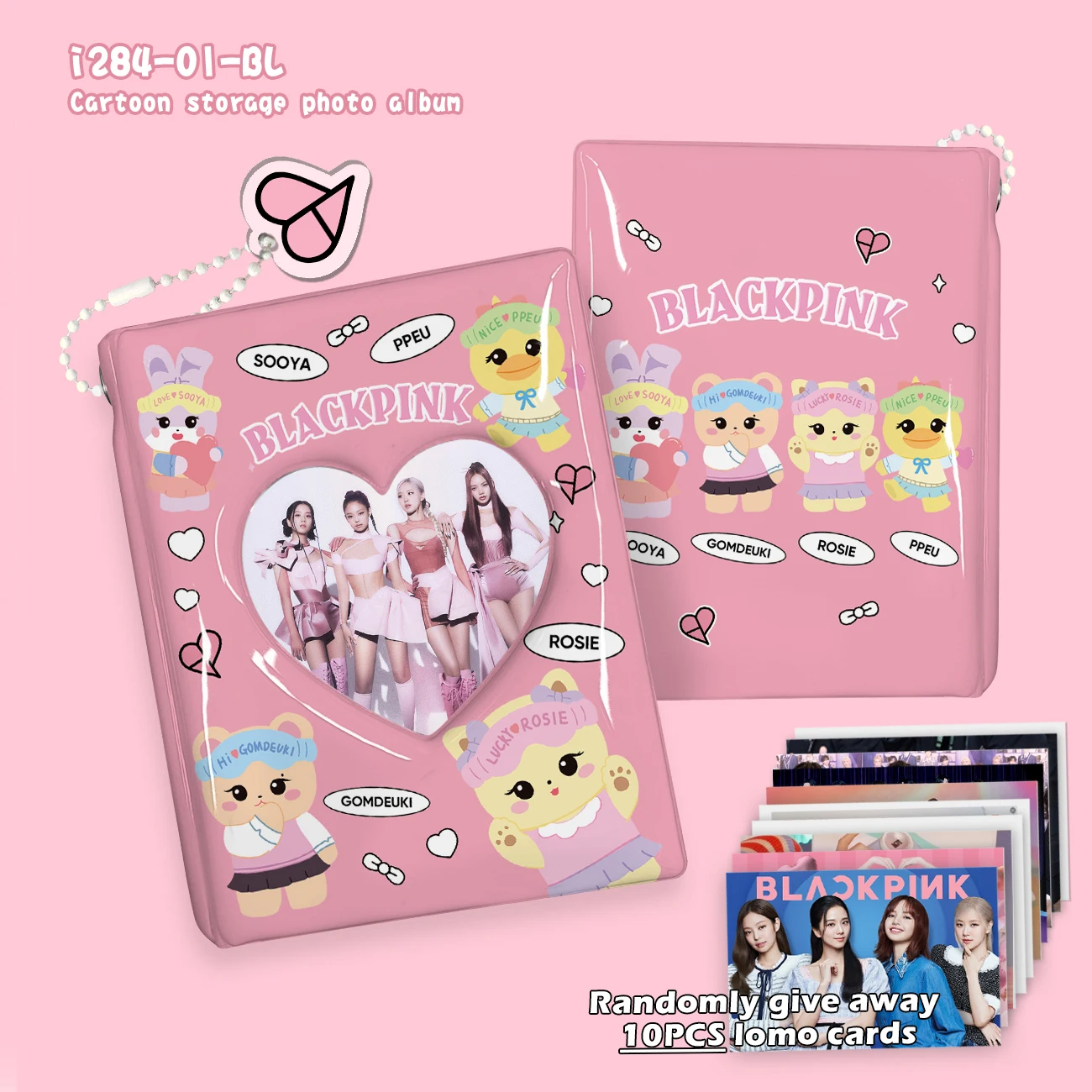 New KPOP BP Polaroid album loose-leaf book lomo card material note organizer 20 pages / 40 card space