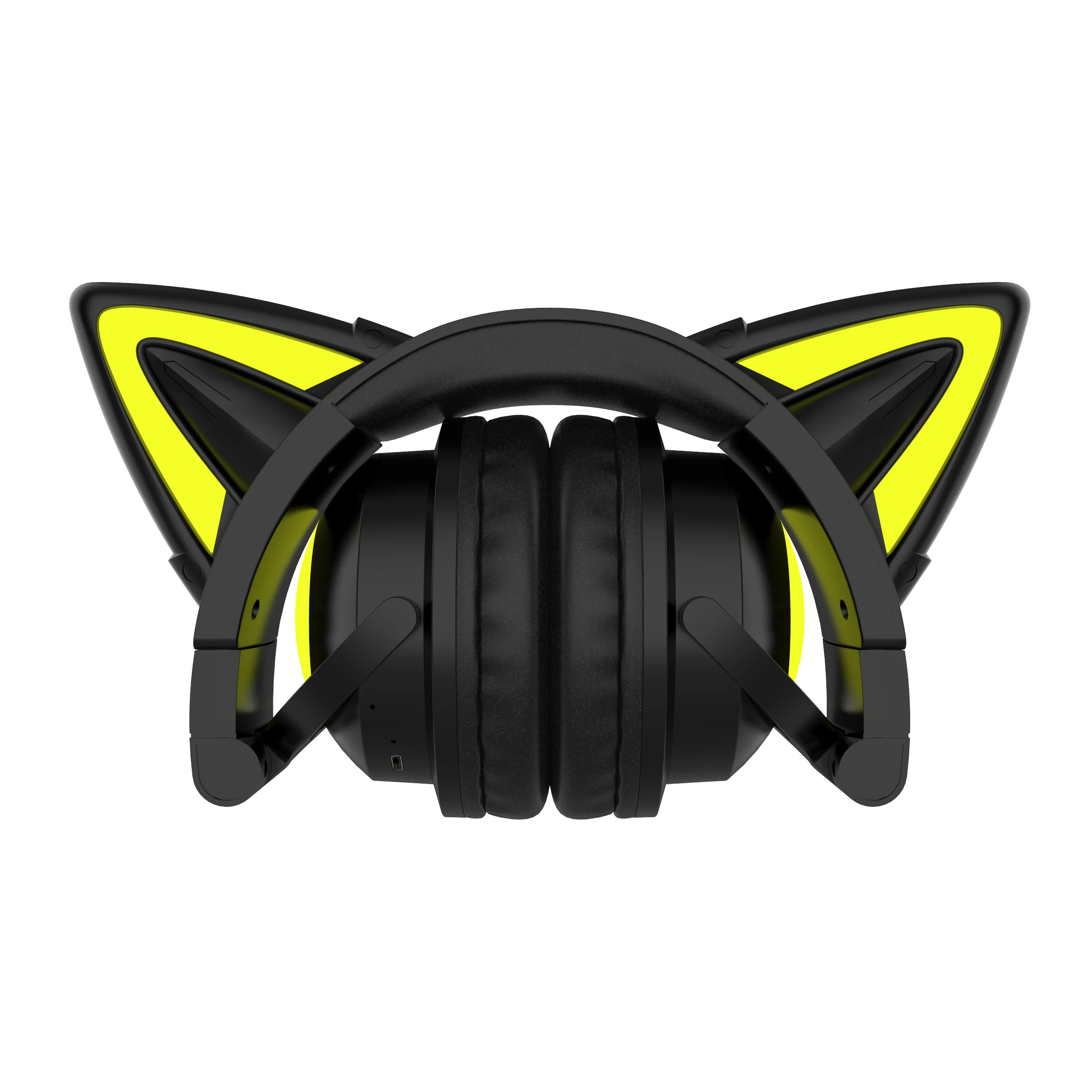 Best Seller 2022 Cat Ear Luminous Gaming Headset Wireless Stereo Cute Earphone for Girls and Women Folding BT Headphone
