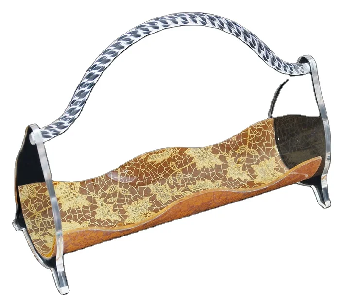 Arabic Style Customized Acrylic Chocolate Snacks Holder Tea Cup Rack for Ramadan Eid Holidays