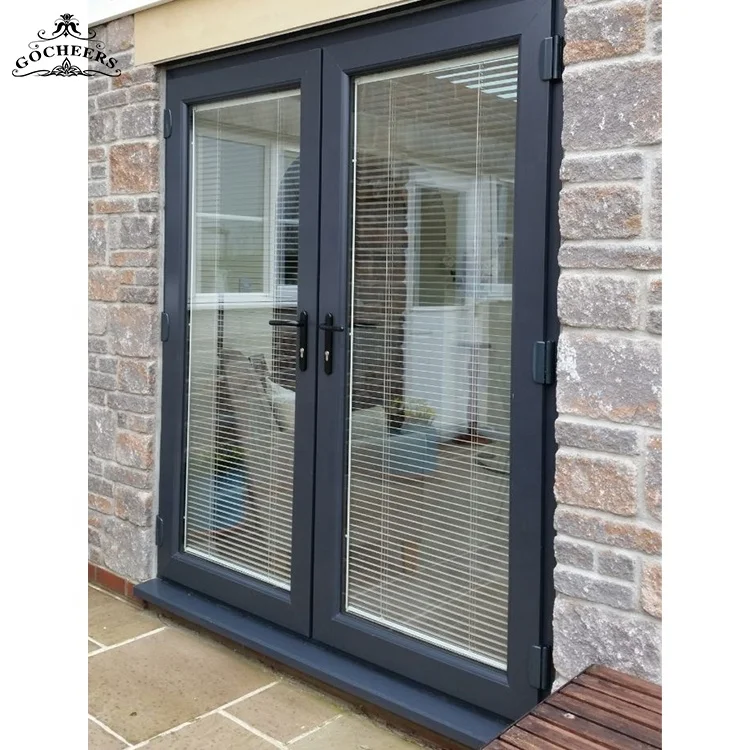 GC Modern French Interior Doors Wrought Iron Glass Door Front Doors for Houses Modern