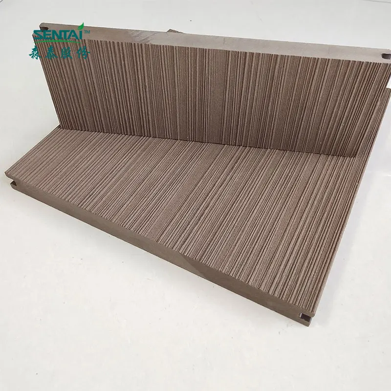 290*22mm high quality durable wpc solid decking anti-slip Eco wood Plastic Composite outdoor Deck floor 06BH