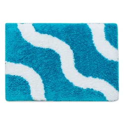 Tapis De Salon Carpets Cartoon Area Rugs Blue Wave Design Doormats Anti Slip Tapis Bambini Ofertas Kilim