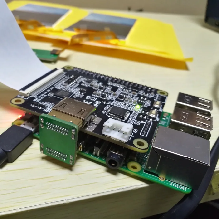 1440*1440 720*1440 6 inch dual in-cell touch screen display with HDM-DSI MIPI controller running for RaspberryPi/Windows/Linux