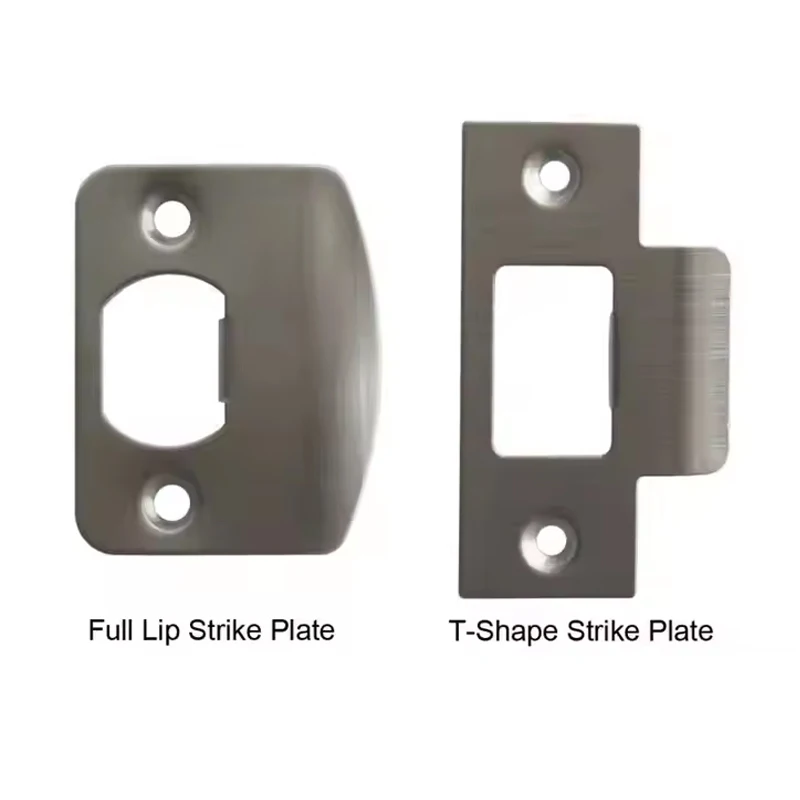 RHETECH Custom Made OEM Commercial Interior door Lock Accessories Lock Body Guide Plate T Shape Strike Plate for Door Lock