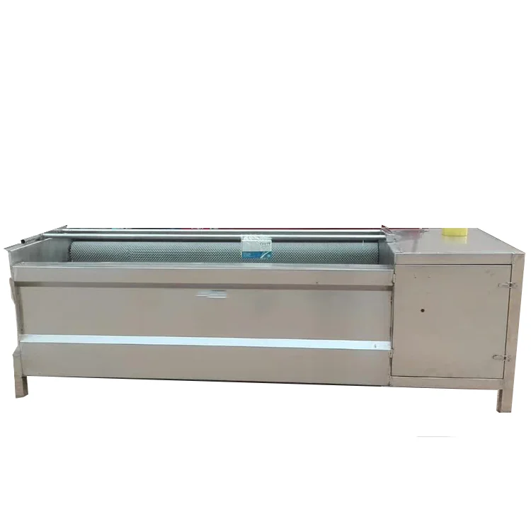 Brush Washing Potato Peeling Machine Roots Vegetable And