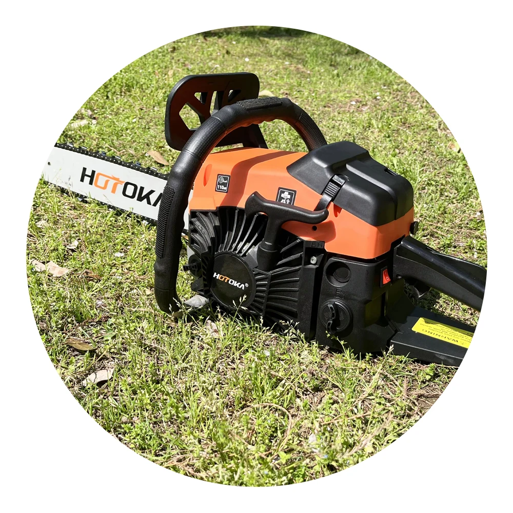 HOTOKA 6200 62cc gasoline chainsaw professional gas wood cutting machine 3kw petrol chain saw of motocierra 62cc