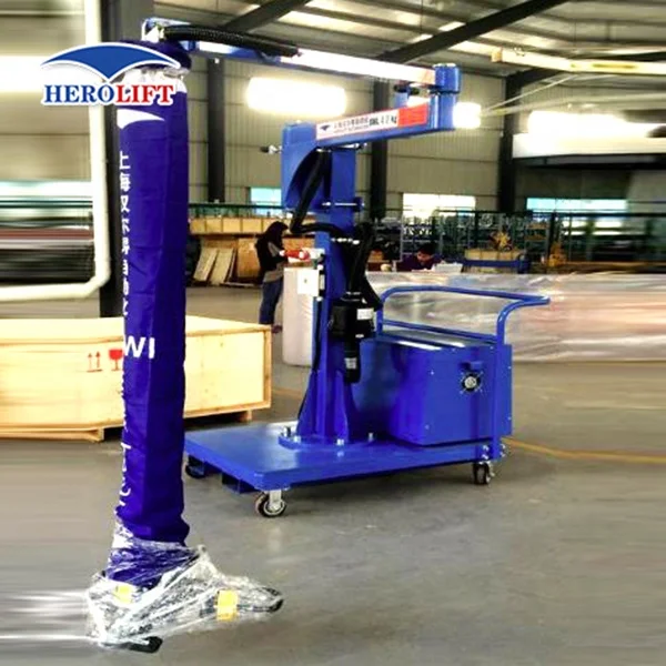 Mobile 60kg Handling Vacuum Lifter sacks Heavy Rice Plastic Bag Vacuum Tube Lifter