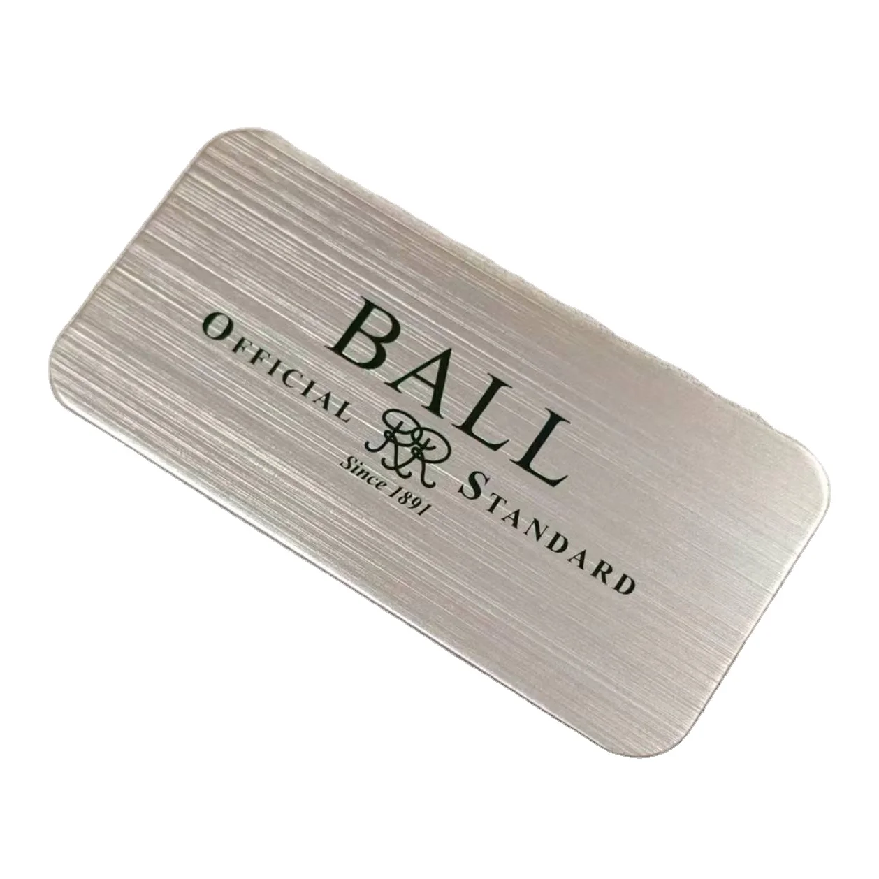Brushed Surface Metal Nameplate Custom Aluminum Stainless steel Logo Plate Silver Steel Plaque