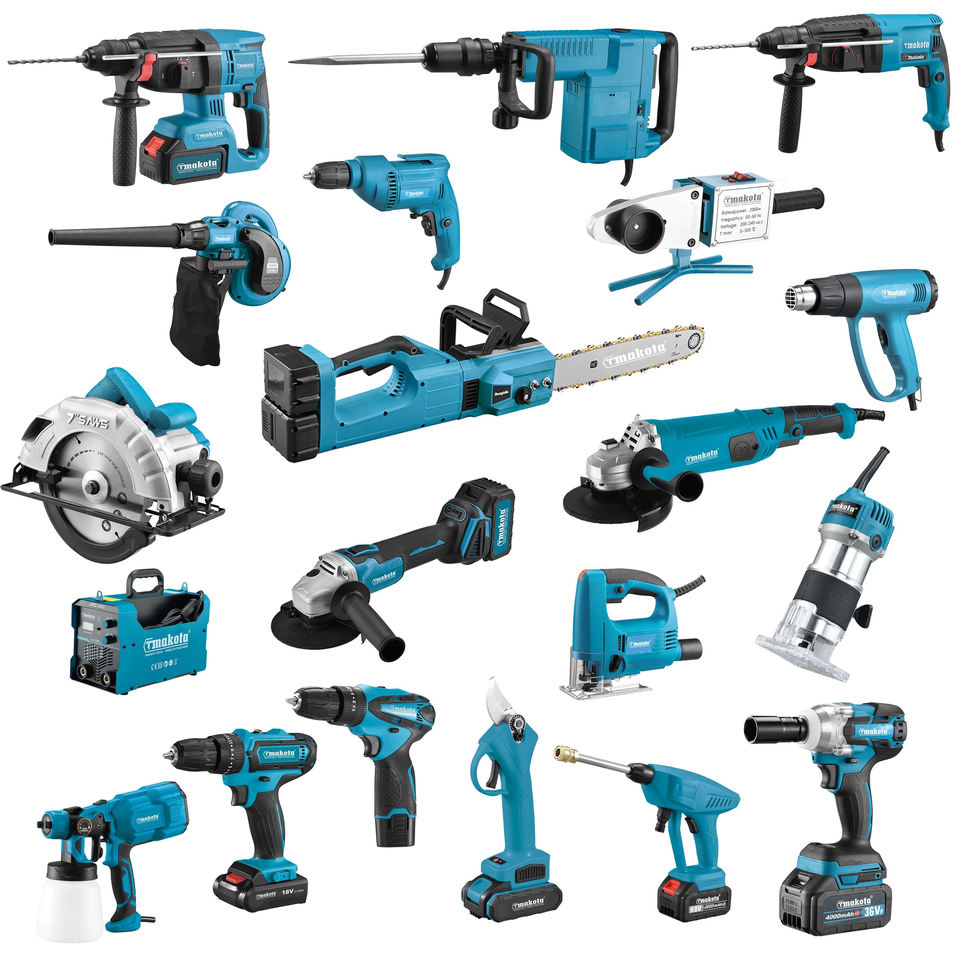 Tmakota оптовая продажа полный спектр промышленных профессий Alangle Grinder электроинструменты комбо набор с готовым запасом