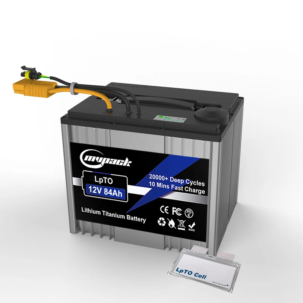 MVPACK ultra longlife safety fast charging lithium titanium LTO 12V 84Ah 85Ah 5S6P lithium titanate battery pack