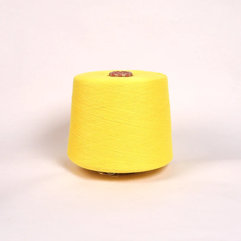 30S 100% Polyester Regenerated Recycle Ring Spun Dope dyed Knitting Yarn for socks