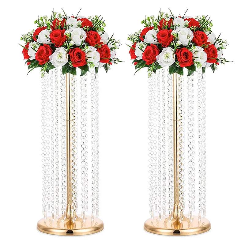 Flower Stand Wedding Centerpieces on Floor Tall Metal Flower Arrangement Stand Tabletop Flower Vase for Wedding Party Hotel Home