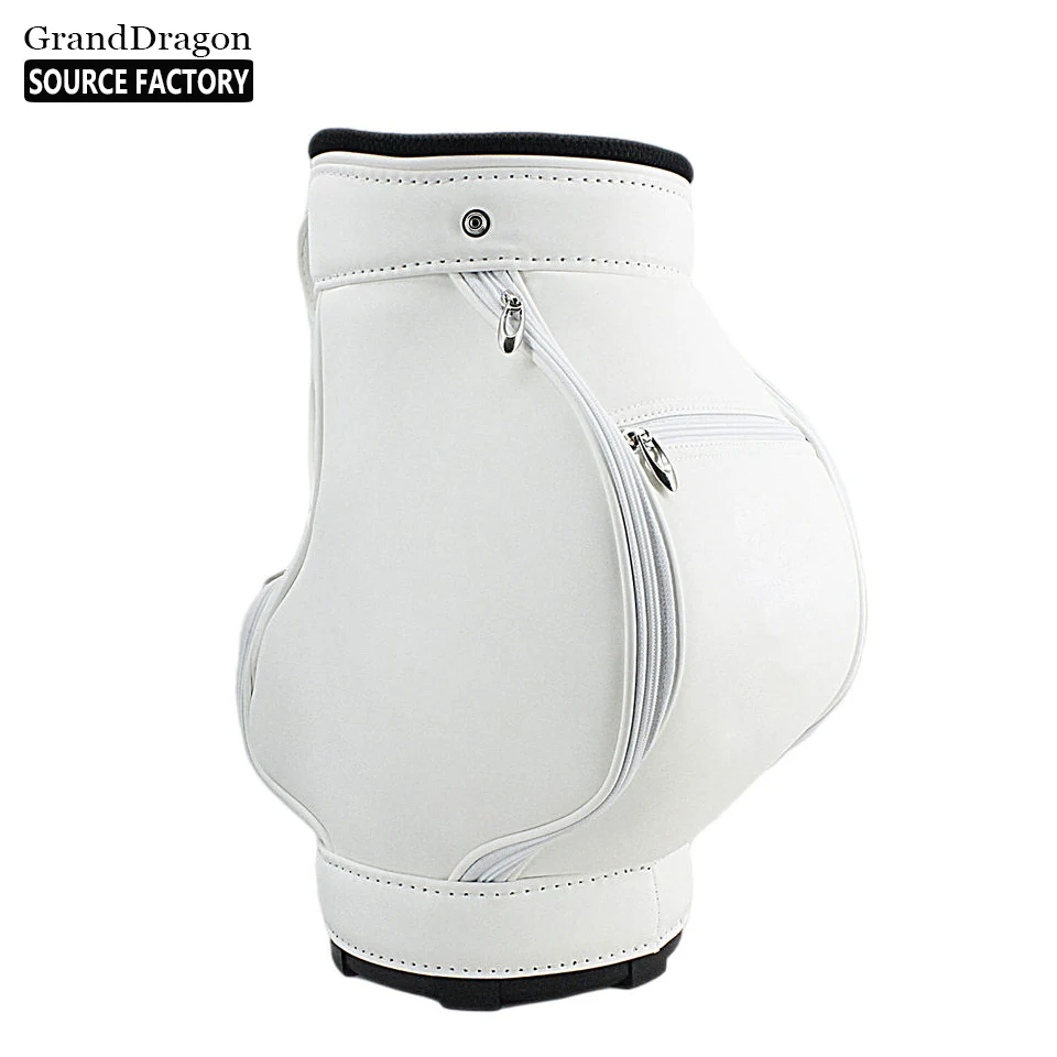 New Design Customized PU Leather Golf Pouch Holder Caddy  Bag
