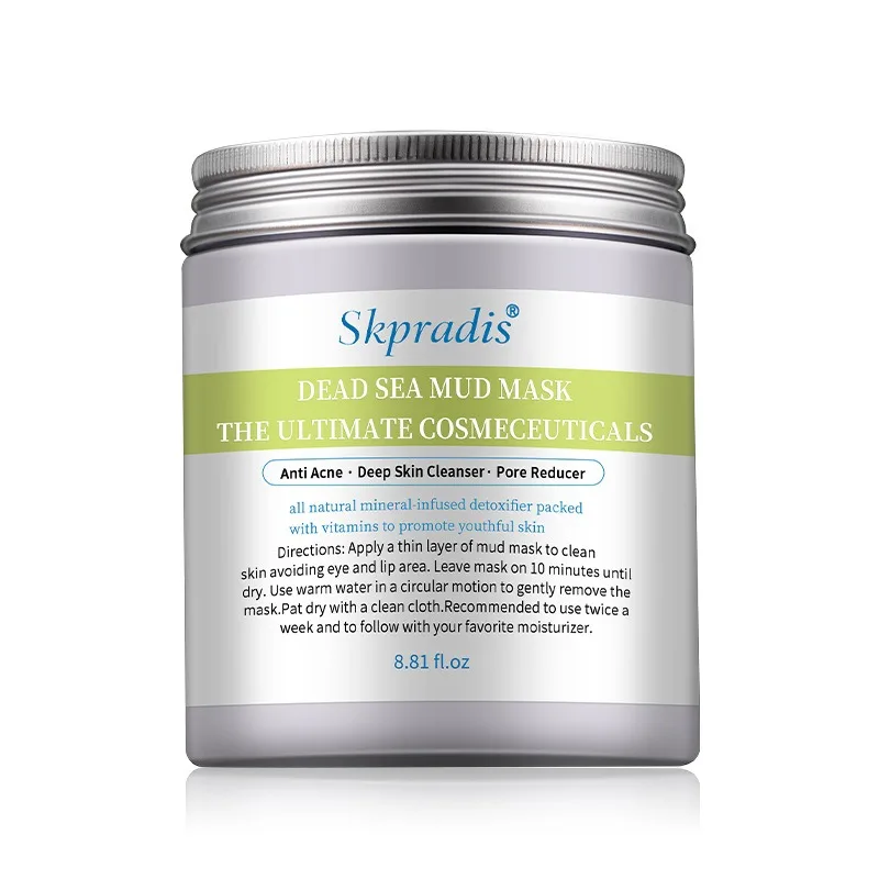 Customizable Private Label logo Dead Sea Mud Volcanic Mud Mask Deep Cleansing Detoxifying Moisturizing Facial Skin Care
