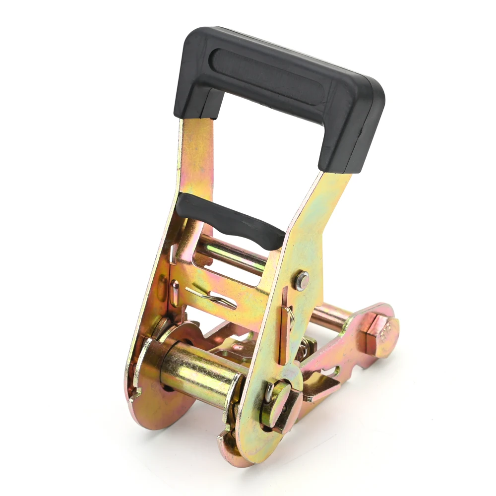 1 1/16 Inch1.5T Lc 1500KG Ratchet Buckle With Rubber Handle  For Cargo Straps