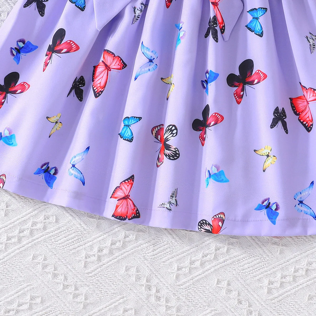 2024 Stock New Design Children Clothes Summer Kids Printed Floral Long Baby Girls Dress with Sun Hat