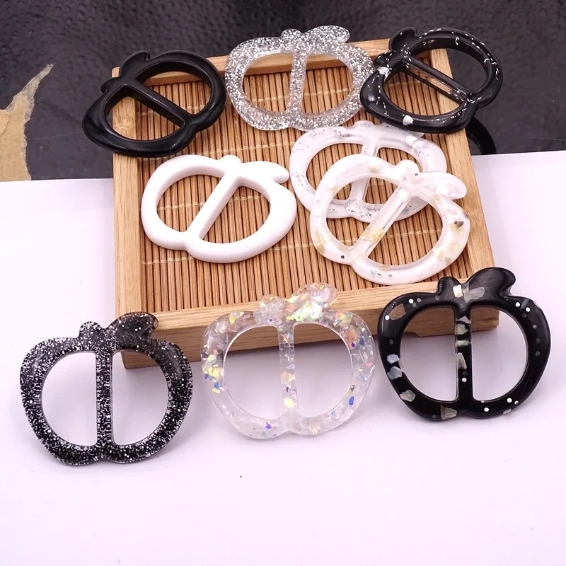 Fancy decorative Women Garments resin belt buckle for clothes