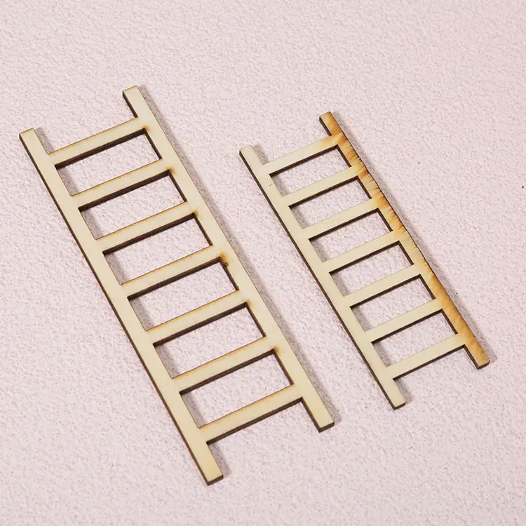 Dollhouse Western Fairy Door Accessories Miniature Furniture Plain Wooden Wall Ladder