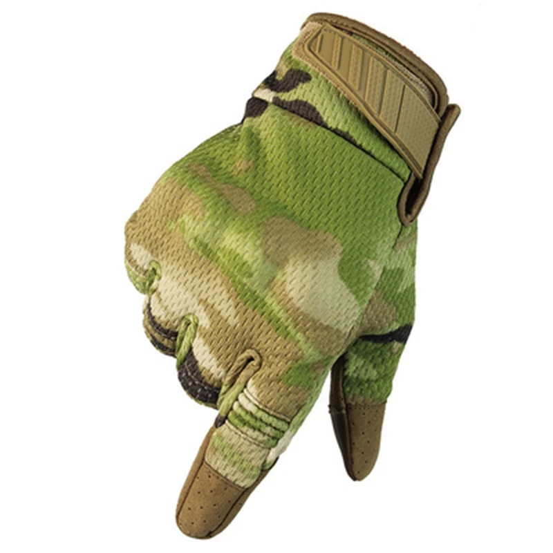 Favorable Price Comfortable Protect Full Finger Touch Screen Hard Knuckle Military Tactical Shock Resistant Outdoor Sport Gloves