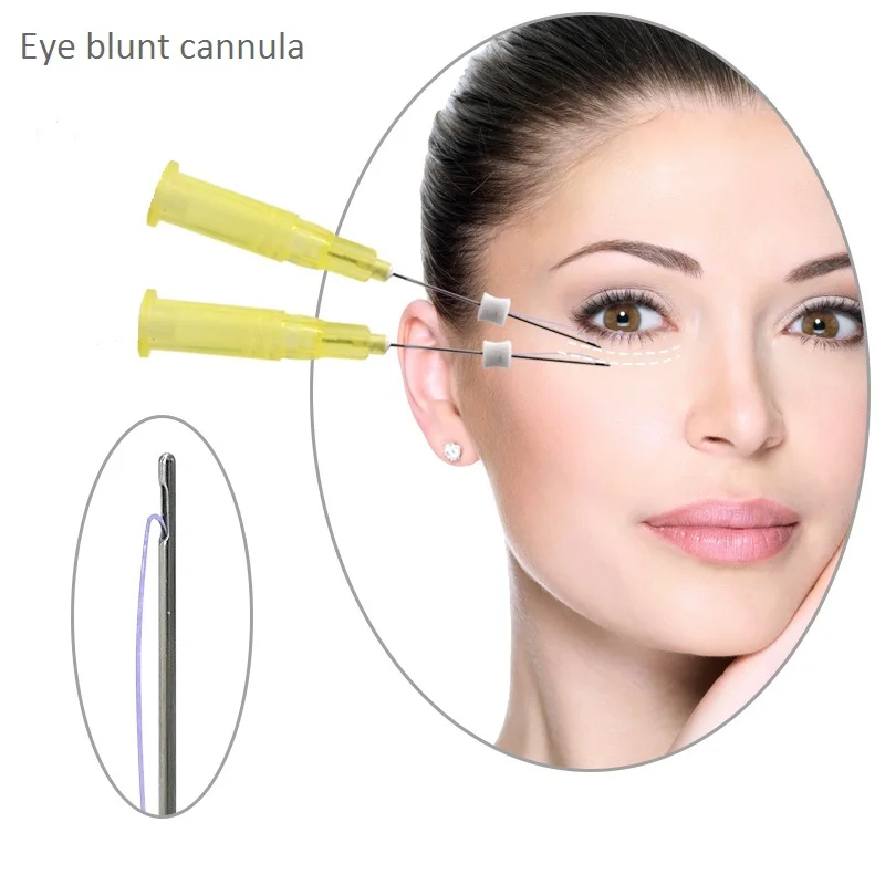 Most Popular Facial Aesthetic Pdo Eye Lifting 30G 25mm  W Blunt Cannula Eye Pdo threads