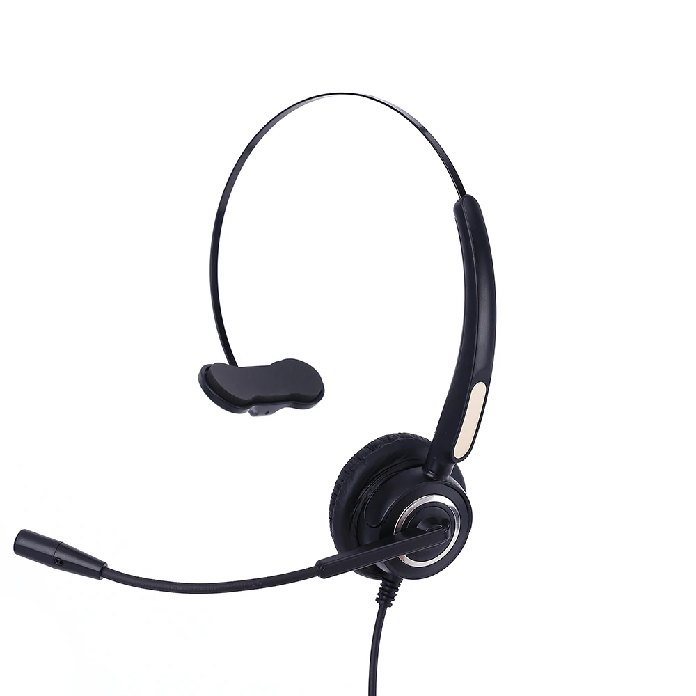 Professional RJ9 RJ11 Office telephone headset call center headset with noise cancelling microphone for Avaya or Plantronics