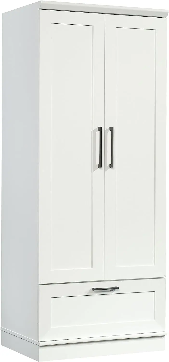 Sauder HomePlus Wardrobe\/Pantry cabinets, L: 29.06#34; x W: 20.95#; x H: 71.18#;, Soft White