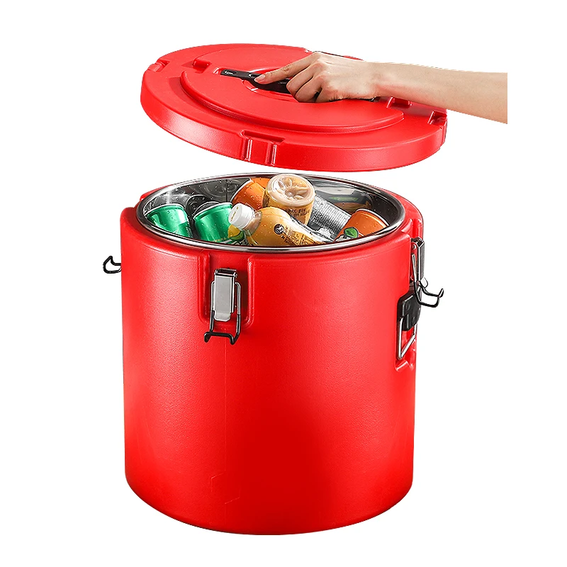 Commercial stainless steel insulation barrel/Food insulation equipment/milk tea warmer bucket