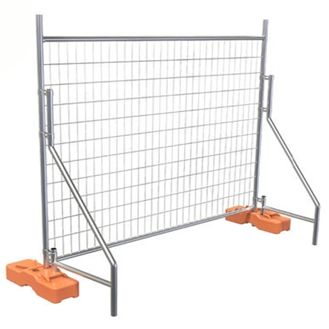 Moveable type free stand temporary fence panels chain link portable construction site fence panels