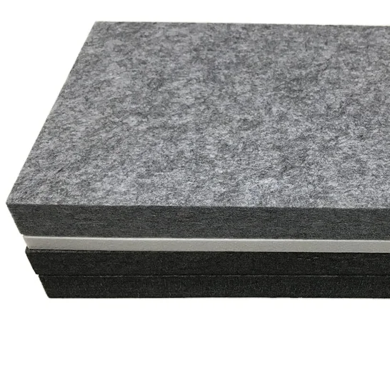 Manufacturers Acoustic Panels Felt Board Sound Fabric Polyester Wall Cladding Covering Soundproofing Fiber Sheet Soundproof