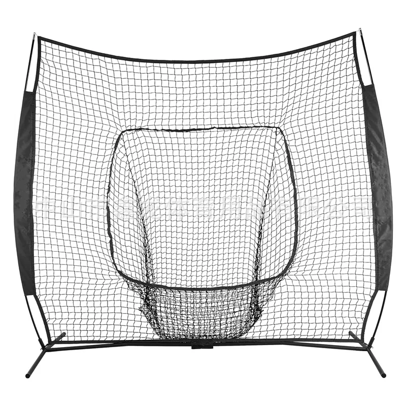 Professional Portable Adult Child Baseball Softball Training Nets 7*7 Made of PU Polyester Custom Logo Batting Practice