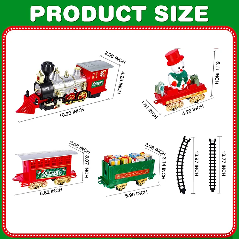 Merry Christmas!!Diy assemble 39 pcs Xmas battery operated train set with Christmas sounds HN819944