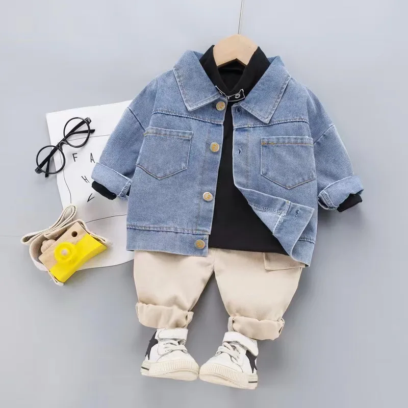 Trendy 1 2 3-4 to 5 Years Old Little Child 3 Pieces Suit Smocked Baby Boy Dress Boutique Kids Clothes Toddler Boys Clothing Sets