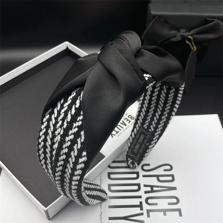 Houndstooth adult fashion hair hoop simple temperament Korean style popular wash headband