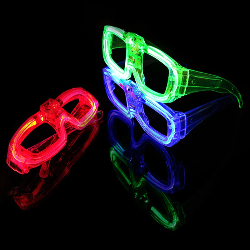 LED Glasses Neon Sunglasses Light Up Glasses Party Articles Rave Costume Party DJ Sunglasses Birthday Party Decoration