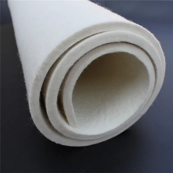 color soft felt wool 100% 1mm 2mm 3mm felt wool fabric roll factory price