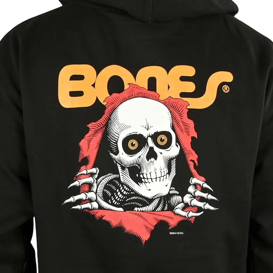 wholesale thick fleece winter hoodies for men printing Skeleton logo 100% cotton 320 gsm hoodies