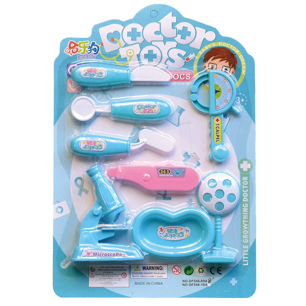 Wholesale Cheap Plastic Hospital Role Play Games Pretend Strange pink Blue Set Doctor Toy