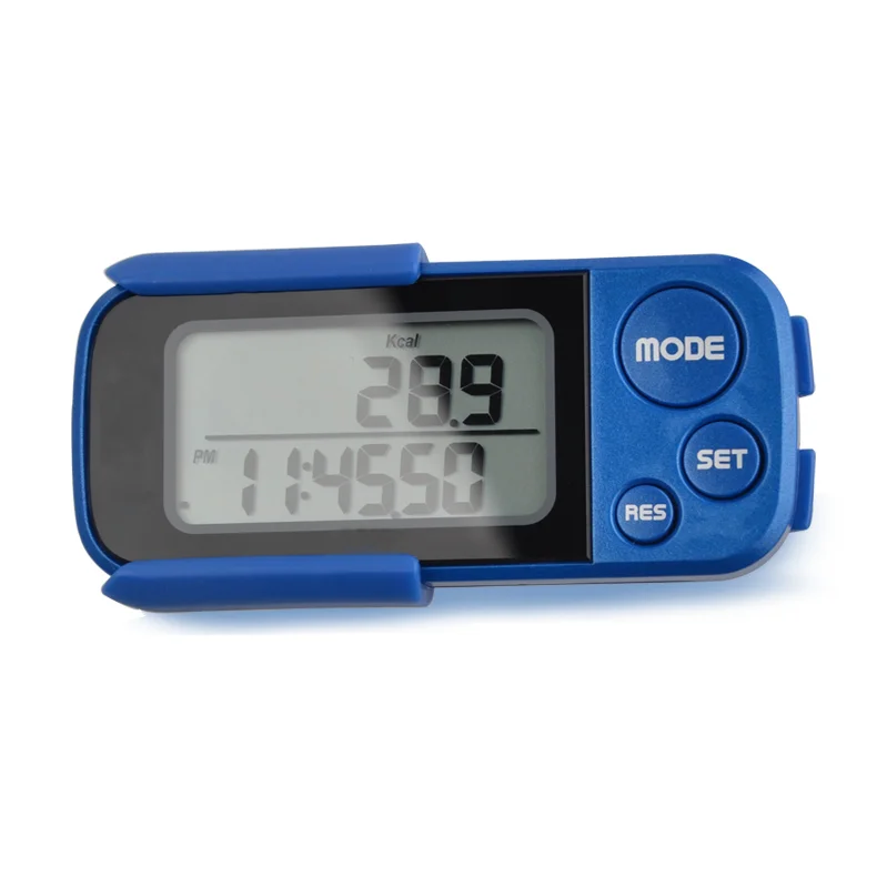 
custom logo silicone Calories step counter multi function 3D sensor smart pedometer 