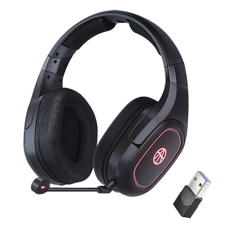2.4G wireless computer gaming headset for PC,PS5,PS4