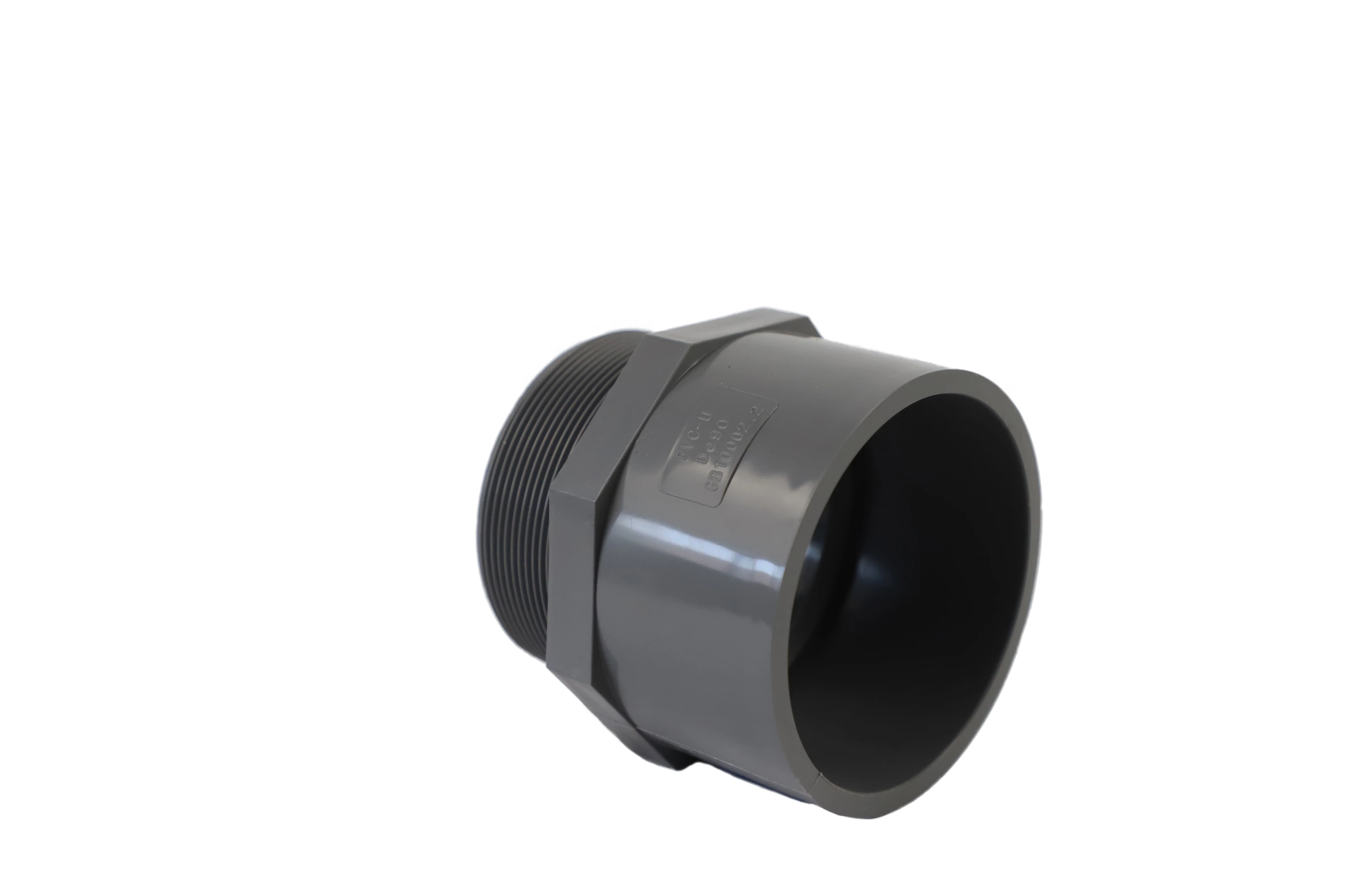 PVC male thread connector for PVC discharge pipe for drip irrigation system