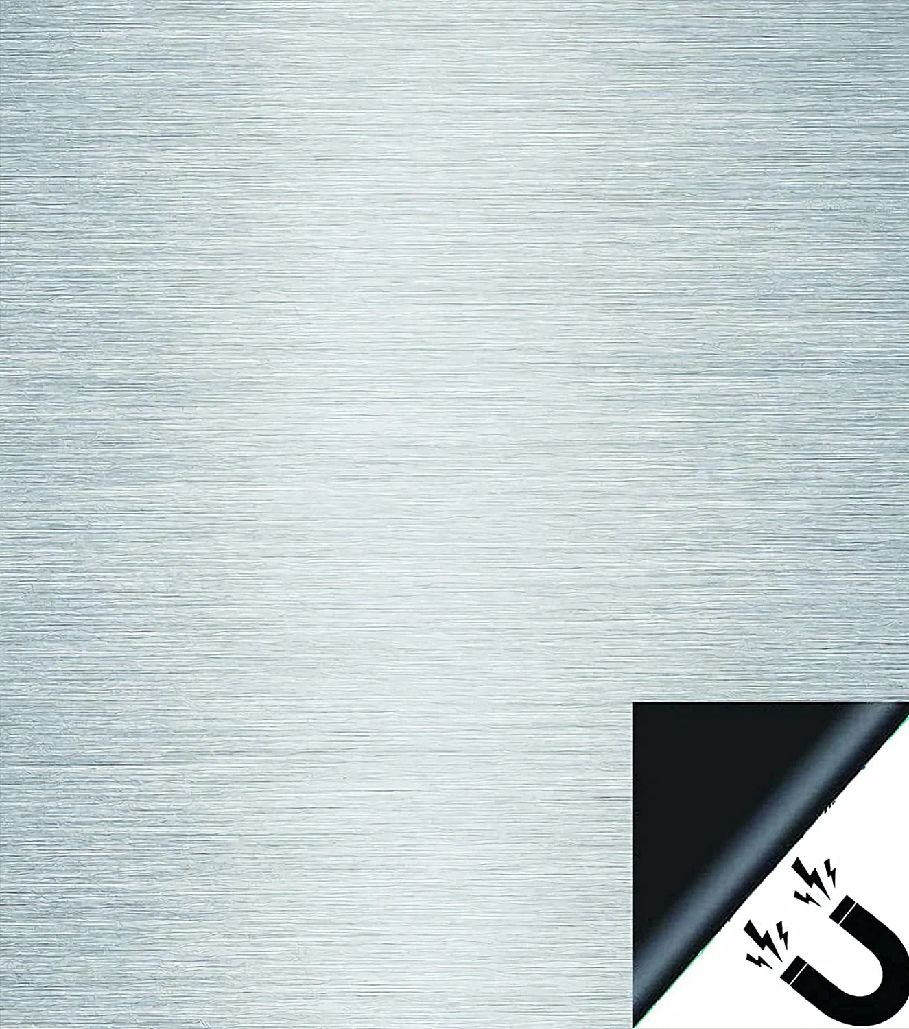 stainless steel magnet sticker silver brushed dishwasher magnetic cover