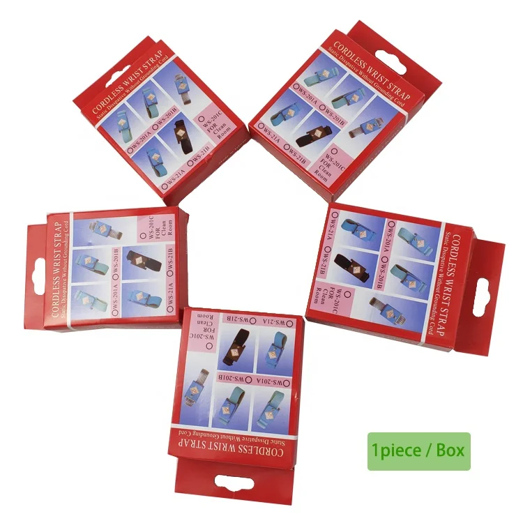 Blue Industrial Elastic Cleanroom Wireless ESD Anti Static Wrist Strap