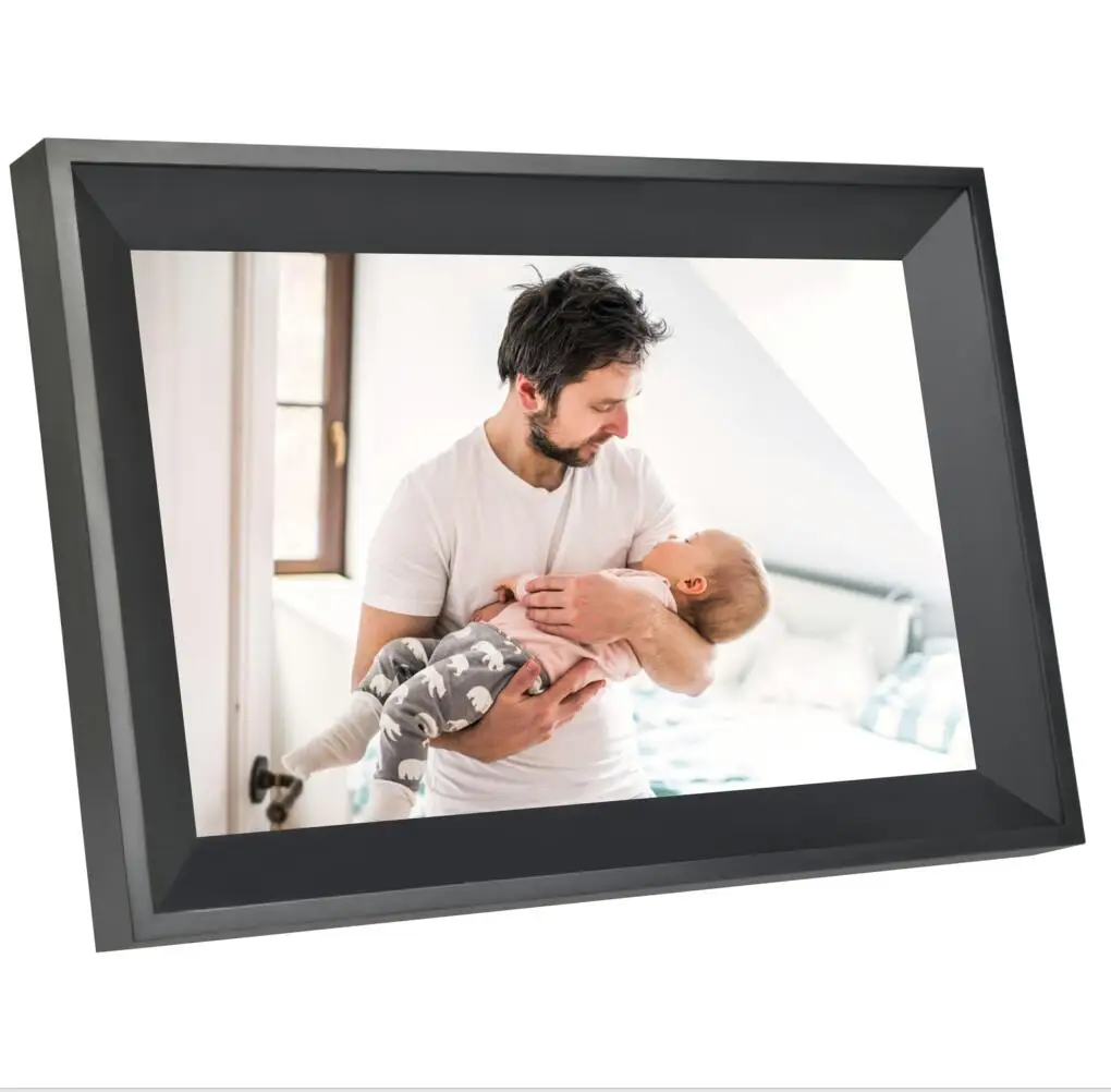 Рамка для фотографий с Wi-Fi, 10 дюймов, цифровая фоторамка, 1280*800 IPS, сенсорный экран, цифровая фоторамка, 1 + 16 ГБ