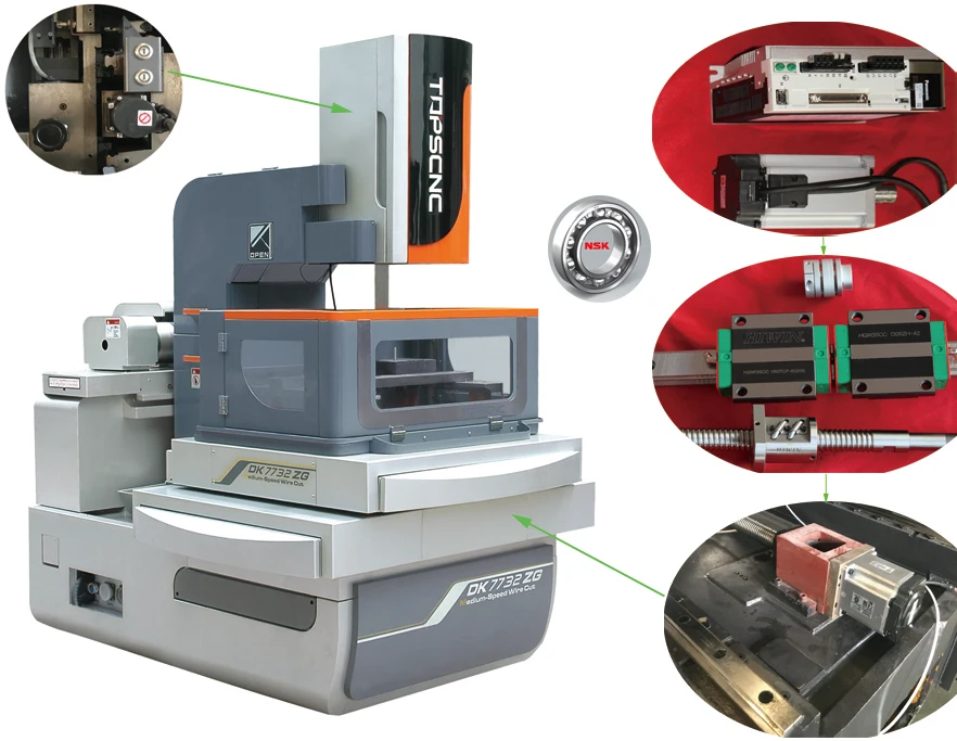 ZG series cnc multi-cutting wire cut edm machine