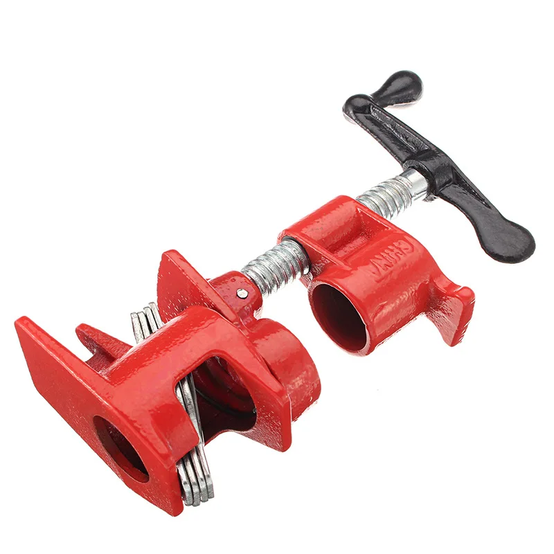 3/4 Inch Pipe Clamp Woodworking Heavy Duty Vertical Fixed Steel Woodworking Clamp
