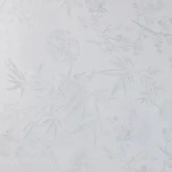 Wholesale bamboo plum blossom jacquard satin brocade pure plain mulberry 100% silk fabric