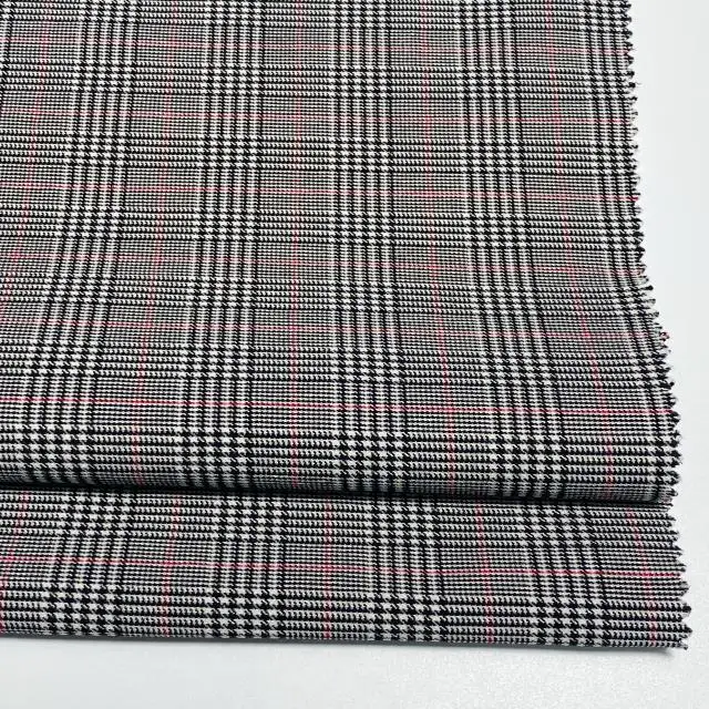 Лидер продаж, Классическая эластичная ткань в клетку с крашеной нитью, женские брюки, леггинсы и блейзеры