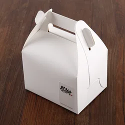 Cheap Factory Price disposable cake take away box with handle