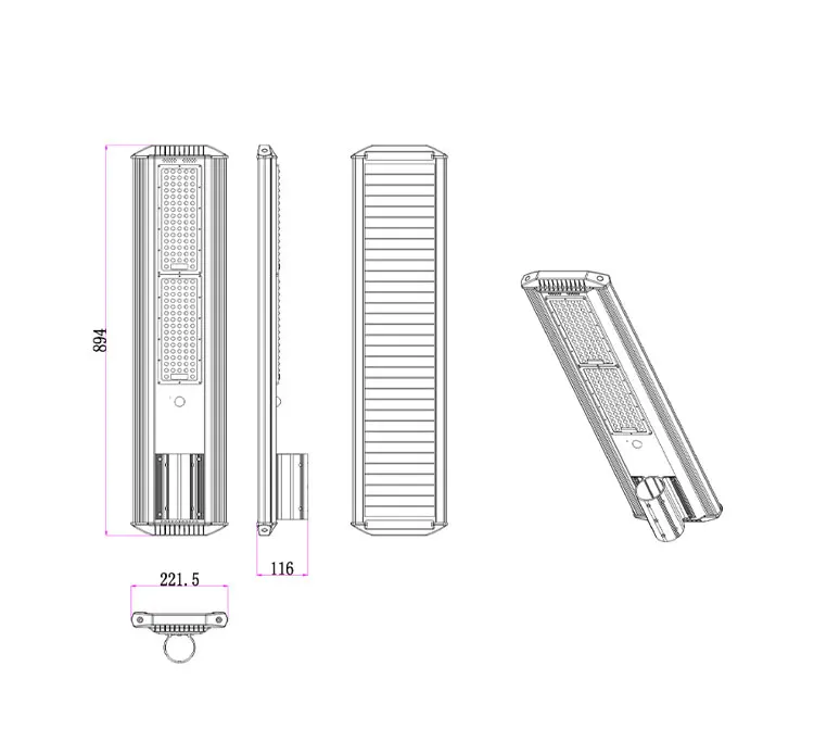 Solar power lights 40w 60w 80w 100w high lumen Waterproof ip67 solar street light manufacturer price