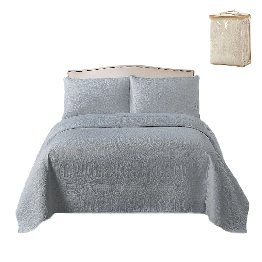 Ultrasonic Bedspread Coverlets Quilted Bed Cover Wholesale Comforter Sets Bedding Luxury for Bedroom